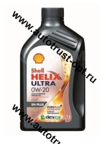 Shell Helix Ultra SN/SN PLUS 0W20  (синт) 1л  