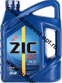 Zic X5  5W30 /A 5W30 SN/SP GF6 (п/синт)   4л