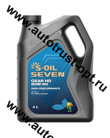 S-OIL 7 GEAR HD 80W90 GL-5  4л 