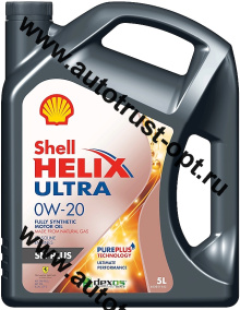 Shell Helix Ultra SN/SN PLUS 0W20  (синт) 5л  