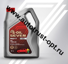 S-OIL  RED #7 SN 10W-30 Synthetic Technology 4л
