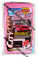 City Up Набор салфеток из микрофибры Jumbo Pack 35х40 см 12 шт (в упаковке, CA-123)