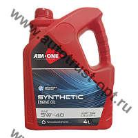 AIM-ONE Fully Synthetic Engine Oil 5W40 4л (синт) SP/GF-5