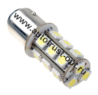 Светодиод 24V T15 18SMD BA15s SUPER WHITE  Маяк (A-43-24 )