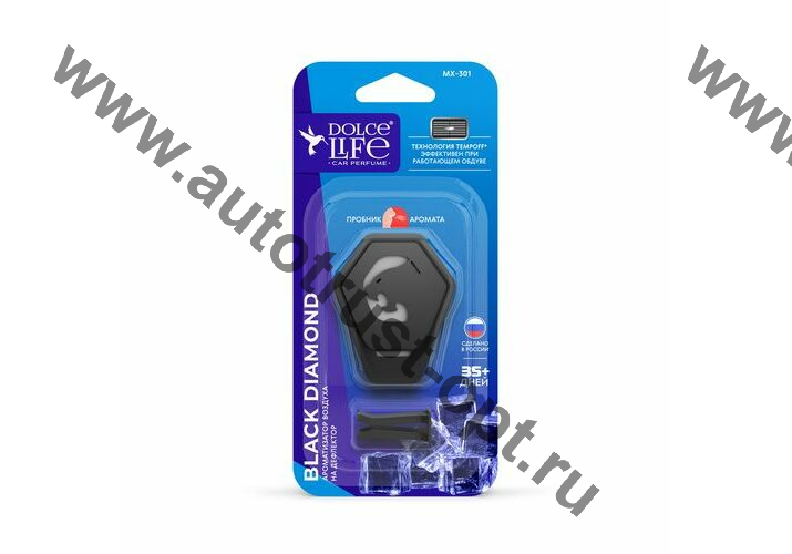 MX-301 Dolce Black diamond Ароматизатор воздуха Ягуар 12/бл  