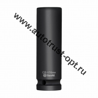 БелАК Ударная шестигранная удлиненная головка 16мм, 1/2", CRV