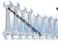 Ключ гаечный двухсторонний 13х15 цинк (рожковый)