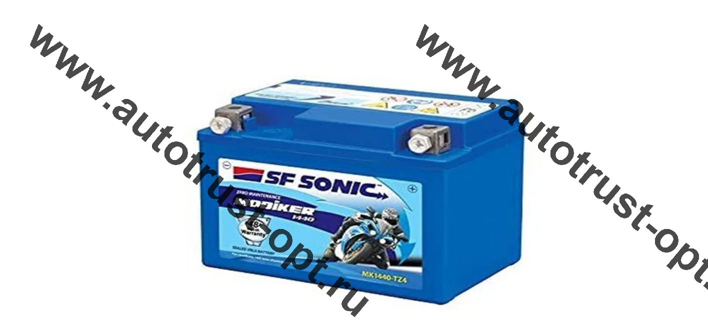 АКБ Мото SF SONIC  TZ9-BS With Acid pouch  8 а/ч  с/з (150*105*87)