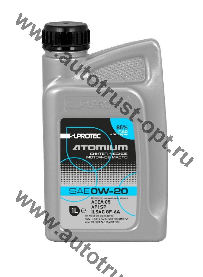 Масло моторное SUPROTEC ATOMIUM 0W-20  1л  API SP, ACEA C5,  ILSAC GF-6A