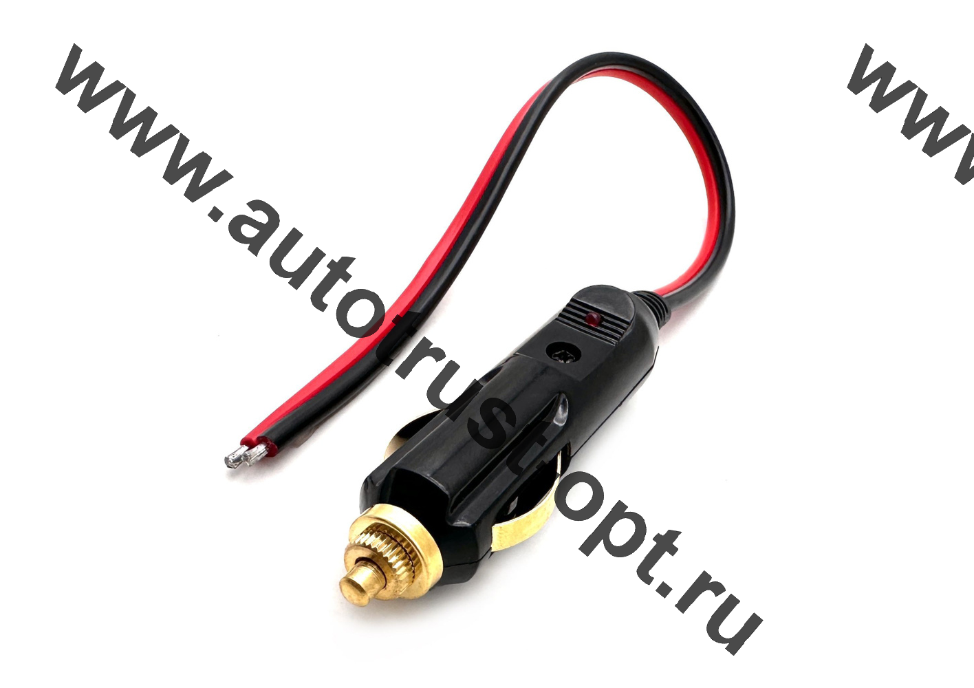 Штекер в прикуриватель № 4 с индикатором + провод