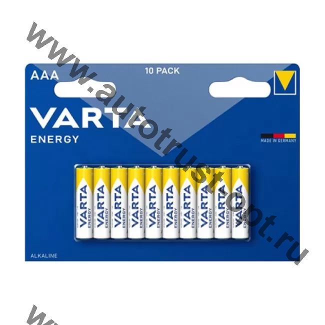 Батарейка VARTA LR03/10BL ENERGY 4103  1 шт (на блист. 10 шт)