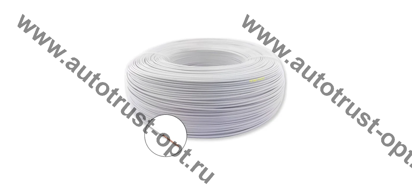 Провод ПГВА 1х2,5мм2 (намотка 10м) (медный) (белый)