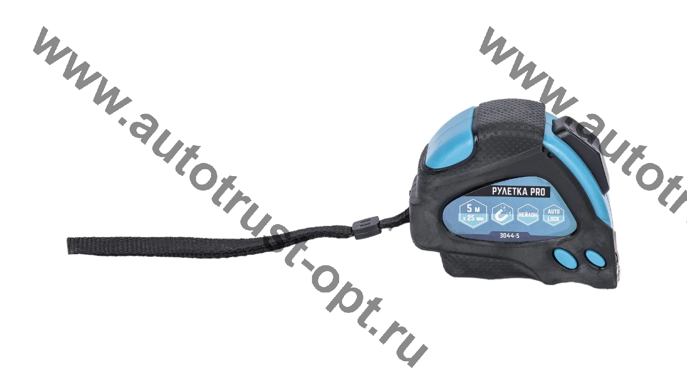 VertexTools Рулетка  нейлон 5 х 25 мм + автостоп