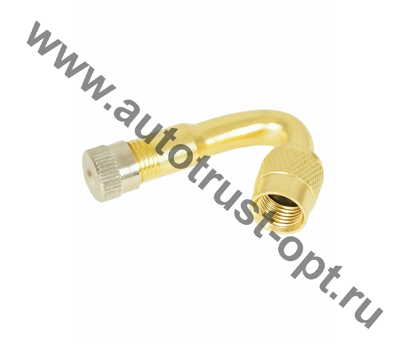 Удлинитель соска камеры латунный, угол 45 гр