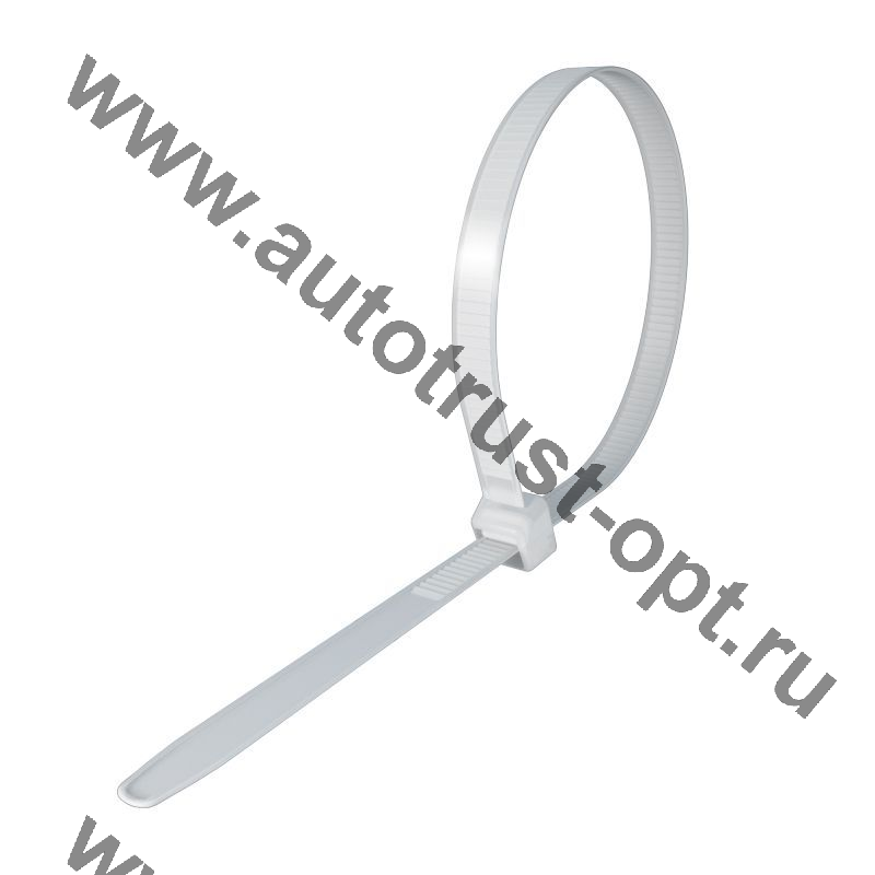 Хомут (стяжка) "Россия"  3,6 х 300  (белый)