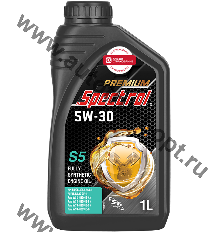 Масло моторное Spectrol PREMIUM S5  5W30 API SN/CF (универсальное, синт) 1л