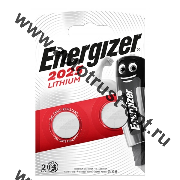 Батарейка Energizer CR2025  (EU) 1 шт (на блист. 5 шт)