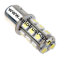Светодиод 24V T15 18SMD BA15s SUPER WHITE  Маяк (A-43-24 )