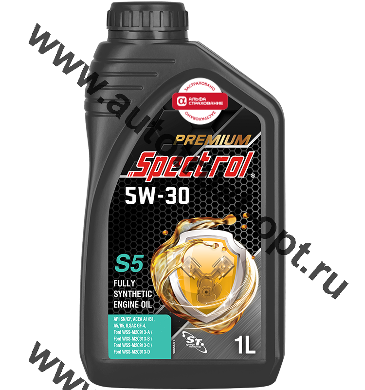 Масло моторное Spectrol PREMIUM S5  5W30 API SN/CF (универсальное, синт) 1л