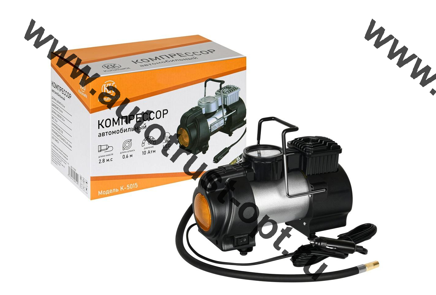 KurumaKit Компрессор автомобильный  k5015  45 л/мин