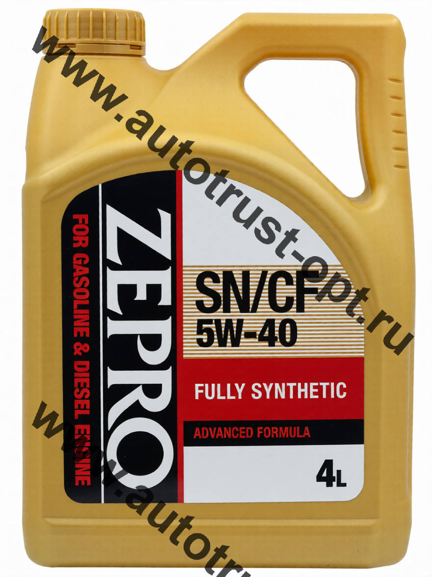 Масло моторное ZEPRO GASOLINE & DIESEL F-S 5W40 SN/CF 4л синтетическое