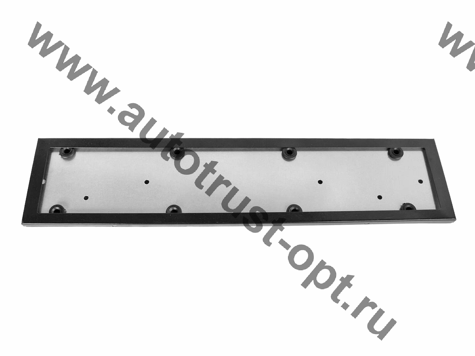 Рамка номера  металлическая SX-001B черная