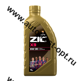 Масло моторное ZIC X9 5W30 API SL/CF ACEA A3/B3, A3/B4 (универсальное, синт) 1л