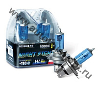 AVANTECH  Лампа высокотемпературная H4 12V 60/55W (135/125W) 5000K   комплект 2 шт (AB5004)