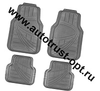 SKYWAY Коврик салона Hot-7 4пр.полиуретан.серый (п.71*50см,з.45,5*37,5см)