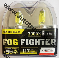 AVANTECH  H7 12V55W (85W) 3000K  (AB3007) комплект 2 шт