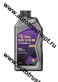 Масло моторное S-OIL 4T RIDER #9 MA2 10W-40 1л