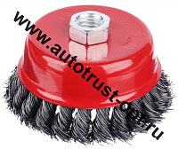 ON Щетка металлическая для УШМ 20-04-065 65 мм/М14 (крученая чашка)