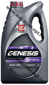 Масло Лукойл GENESIS UNIVERSAL 5W40 SN/CF A3/B4 4 л