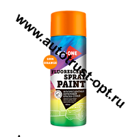 AIM-ONE Краска-спрей флуоресцентная оранжевая 450 мл (аэрозоль) SPF-OR1006