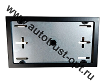 Рамка ГОСТ квадр.металлическая AK-8388-2 (черн)