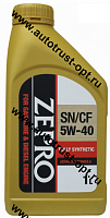 Масло моторное ZEPRO GASOLINE & DIESEL F-S 5W40 SN/CF 1л синтетическое