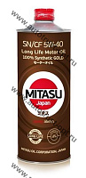 Масло моторное MITASU GOLD LL SN/CF  5W40  1л синтетическое универсальное MJ107/1