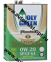 Масло моторное MolyGreen Premium 0W20 SP/GF-6A  4л