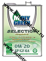 Масло моторное MolyGreen Selection 0W20 SP/GF-6A (синт)  4л
