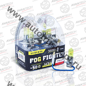 AVANTECH  Лампа высокотемпературная H3 12V55W (100W) 3000K  комплект 2 шт (AB3003)
