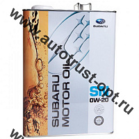 Масло моторное Subaru Motor Oil 0W20 API SP (бензин, синт)  4л