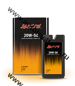 Масло моторное Spectrol Глобал 20W50 API SL/CF (универсальное, синт) 1л 