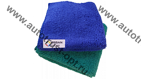 Салфетка из микрофибры 350 г/м2  суперворс 30 х 30 см, зеленая