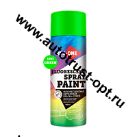 AIM-ONE Краска-спрей флуоресцентная зелёная 450 мл (аэрозоль) SPF-GR1003
