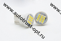 T10 (W5W)-7020-3SMD 12V светодиод (голубой лед)