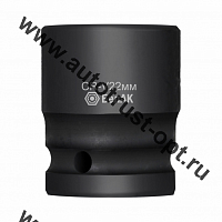БелАК Ударная шестигранная глубокая головка 22мм, 1/2", CRV