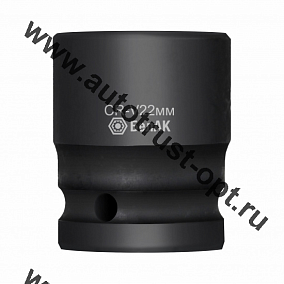 БелАК Ударная шестигранная глубокая головка 22мм, 1/2", CRV