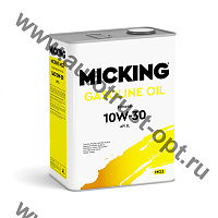Моторное масло Micking Gasoline Oil MG3 10W-30 минеральное API SL для бензиновых двигателей 4л