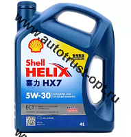 Shell Helix HX7  ECT 5W30  (п/синт)  4л, моторное масло