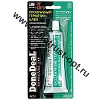 DD6703 Прозрачный силиконовый герметик-клей для стекол 42,5 г